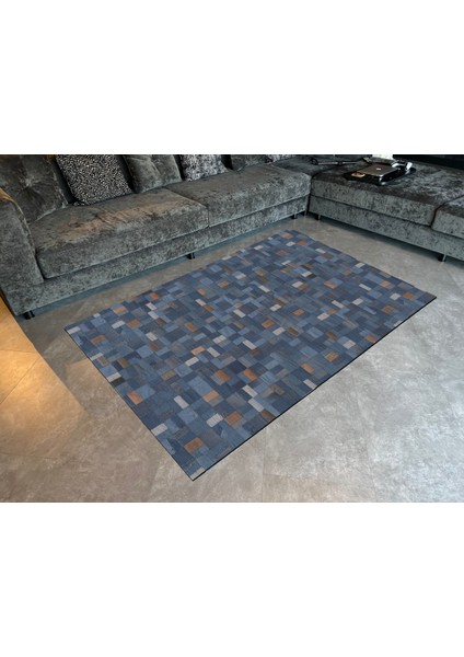 mira 943 Jean Desenli Kot ve Patchwork Görünüm Dokuma Taban Halı fiyatları