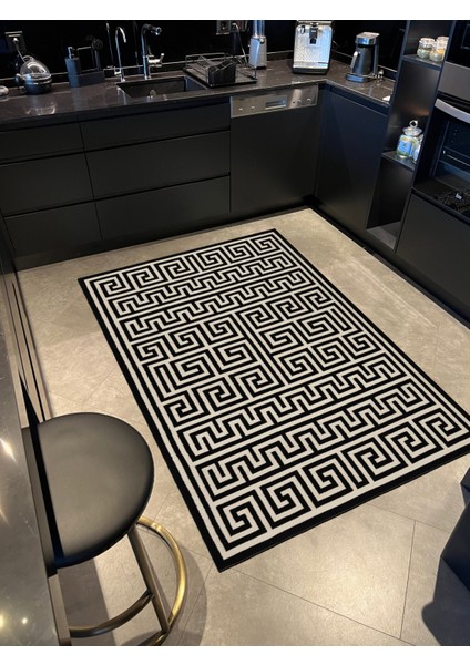 mira 1115 Siyah Bej Geometrik Dokuma Taban Halı fiyatları