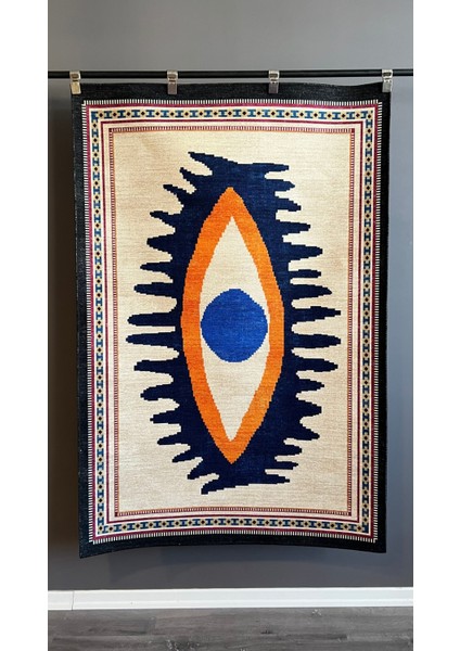 mira 1021 Göz Temalı Çok Renkli Modern Dokuma Taban Tasarım Halı fiyatları