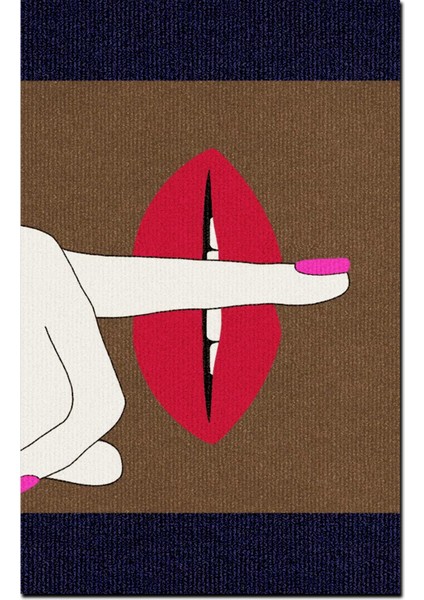 mira 998 Pembe Sus Temalı Dokuma Taban Tasarım Halı modelleri