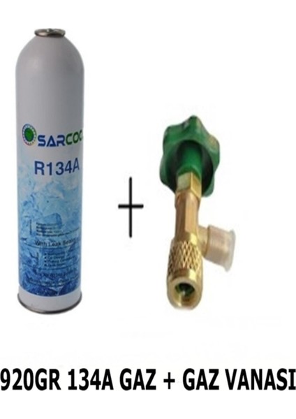 R 134A Araç Klima Gazı (920GR) Soğutucu Gaz Vana