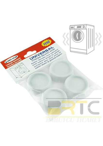 Çamaşır Makinesi Titreşim Önleyici Titreşim Sönümleyici Ayak Titreşim Engelleyici Silikon (4 Adet) modelleri