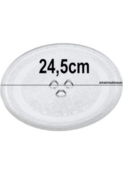 Faber Dominox Mikrodalga Fırın Için Döner Cam Tabak Tepsi 24,5cm