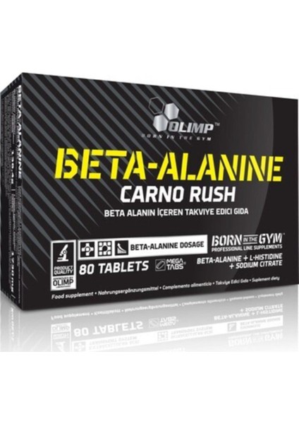 Beta Alanıne Carno Rush 80 Tablet