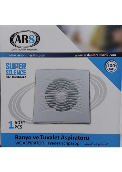 100 Lük Banyo Aspiratörü