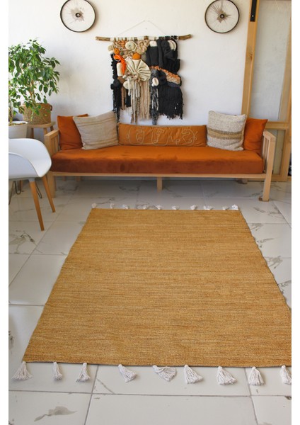 Rugs Modern Moroccan 9002 Beyaz Püsküllü Bohomian ve Modern Kilim