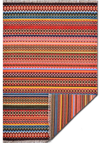 Alara Multy 3205 Çok Renkli Çift Taraflı Dokuma Kilim