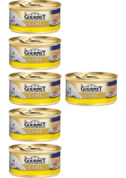 Gourmet Gold Kıyılmış Tavuklu Yaş Kedi Maması 85GRx6