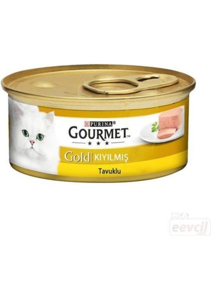 Gourmet Gold Kıyılmış Tavuklu Yaş Kedi Maması 85GRx6