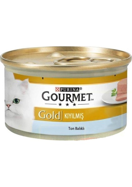 Purina Gold Kıyılmış Ton Balıklı Kedi Konservesi 85 gr x 24 Adet