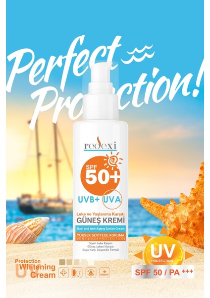 Güneş Kremi SPF50 Yüz Vücut Için Yüksek Koruma Tüm Ciltler 2X100 ml