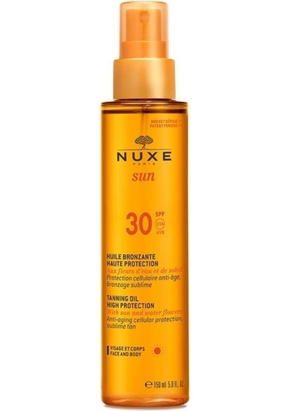 Huile Bronzante Haute Protection SPF30 150ML (NUX101)