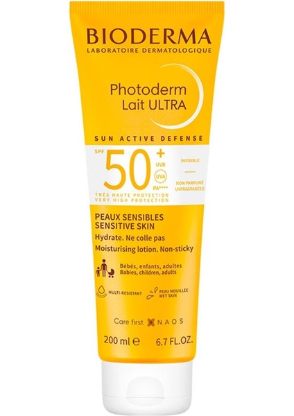 Photoderm Spf 50+ Lait Ultra Güneş Losyonu 200 ml