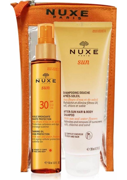 Güneş Koruyucu Yüz ve Vücut Yağı 150 ml + Güneş Sonrası Saç ve Vücut Şampuanı 200 ml