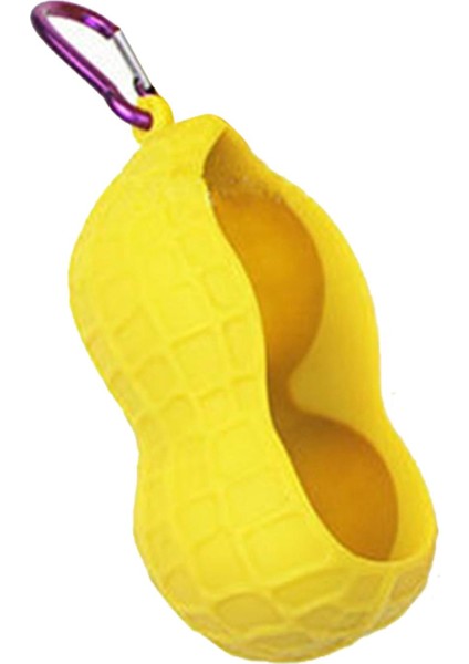 Silikon Golf Topu Tutucu 2 Golf Topu Tutuyor Torç Çift Delik Golf Topu Sarı (Yurt Dışından)