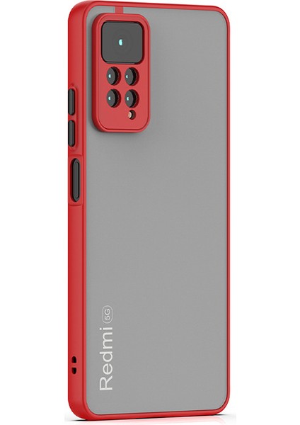 Xiaomi Redmi Note 12 Pro Uyumlu Kamera Lens Korumalı Arkası Mat Silikon Tuşları Renkli Military Leke Tutmaz Kapak