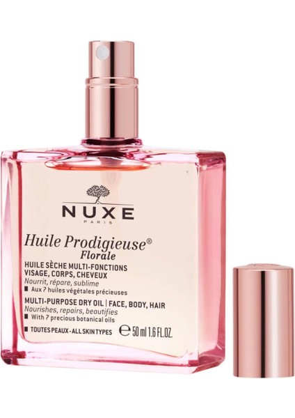 Huile Prodigieuse Florale Canlandırıcı Çok Amaçlı Kuru Yağ 50ML Vegan