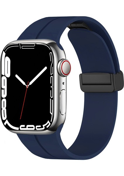 - Apple Watch 38mm - Kordon Silikon Kordon KRD-84 - Lacivert