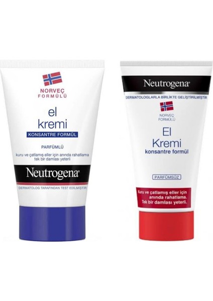 El Kremi Parfümlü 75 ml + El Kremi Parfümsüz 75 ml