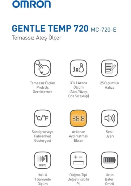 Gentle Temp 720 Alın Termometresi