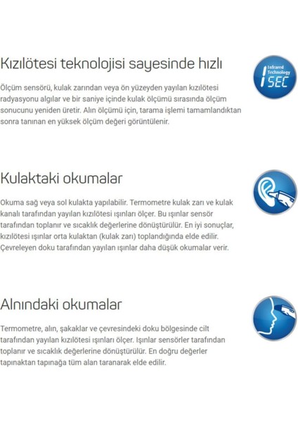 Hartmann Veroval Kulaktan ve Alından Ateş Ölçümü Için Kızılötesi Ateş Ölçer