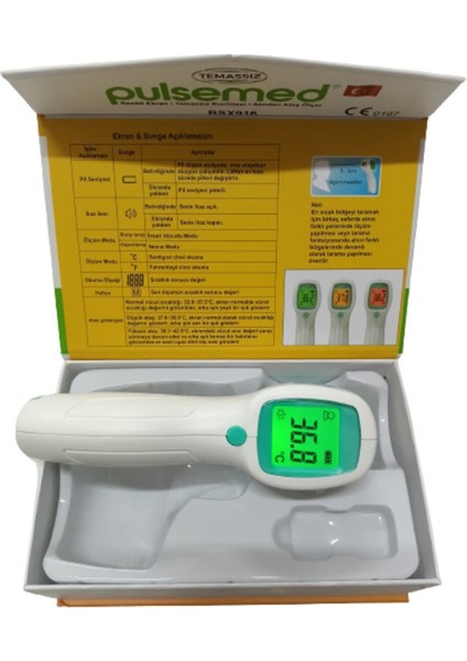 Renkli Ekran Temazsız Ateşölçer BSX916