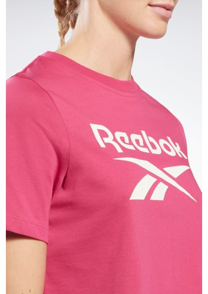 Rı Bl Crop Tee Pembe Kadın Kısa Kol T-Shirt