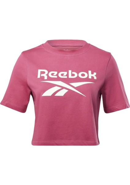 Rı Bl Crop Tee Pembe Kadın Kısa Kol T-Shirt