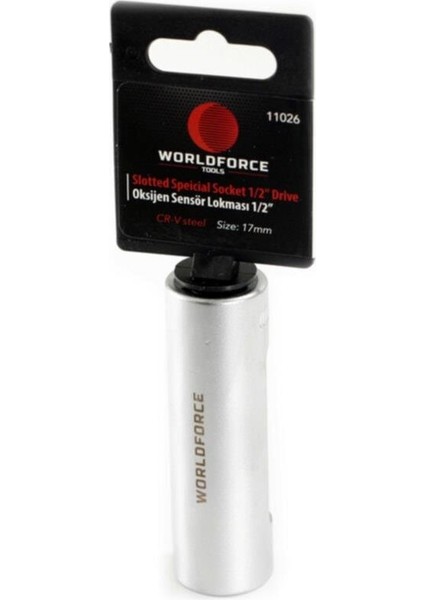 Worldforce 1/2&quot; 17MM Yarık Sensör Lokma Anahtar