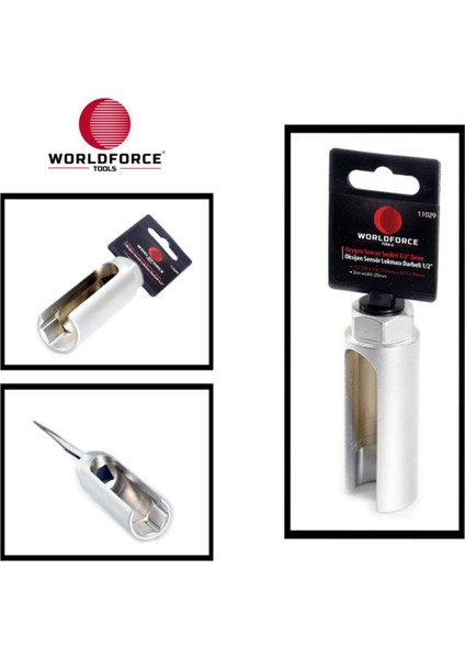 Worldforce 1/2&quot; 22MM Yarık Sensör Lokma Anahtarı