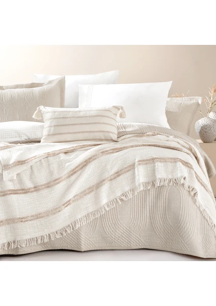 Bedding Nola Çift Kişilik Infinity Çeyiz Seti - Bej