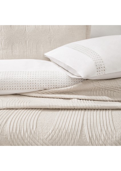 Bedding Nola Çift Kişilik Infinity Çeyiz Seti - Bej