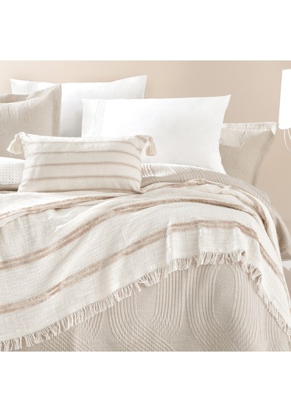 Bedding Nola Çift Kişilik Infinity Çeyiz Seti - Bej