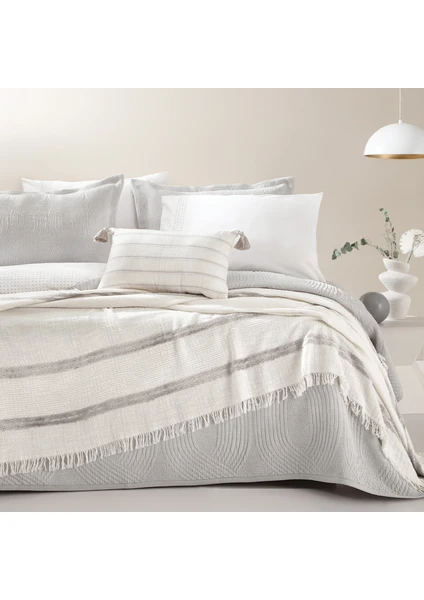 Bedding Nola Çift Kişilik Infinity Çeyiz Seti - Gri