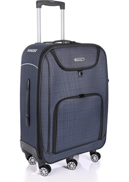 5 Tekerlekli Orta Boy Valiz Lacivert