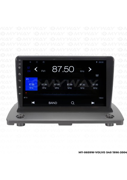 Volvo V50 Android 12 Kablosuz Carplay Navigasyon Multimedya Ekran Teyp - MY-0609W-VOLVO S40VOLVO S40 Android 12 Kablosuz Carplay Navigasyon Multimedya Ekran Teyp - MY-0609W