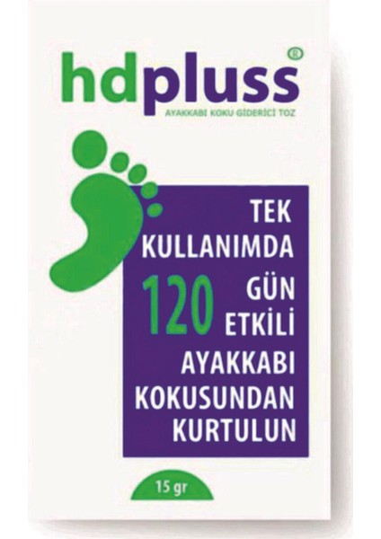 Hdpluss 6'lı Hd Pluss Ayak Koku Giderici Önleyici Toz 120 Gün Etkili Hd Pluss 6