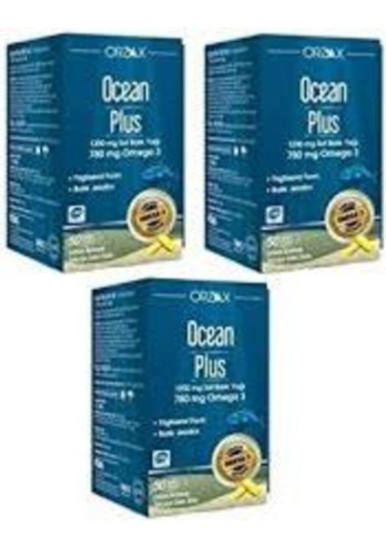Ocean Plus 1200 Mg Omega3 Balık Yağı 50 Kapsül 3 Adet fiyatları