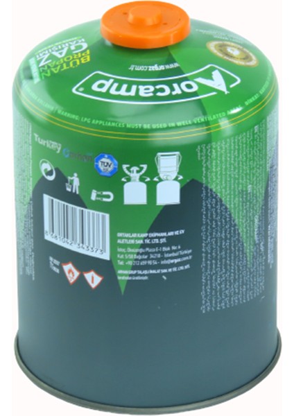 Gaz Kartuşu Tüp 450 gr modelleri