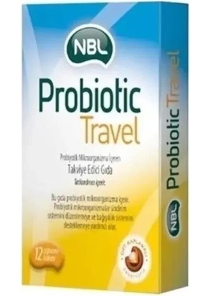 Probiyotik Travel 12 Çiğneme Tableti