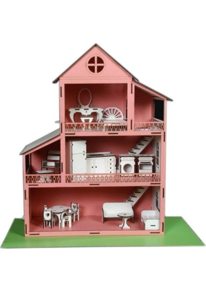 Ahşap Oyun Evi 18 Parça Mobilyalı fiyatları