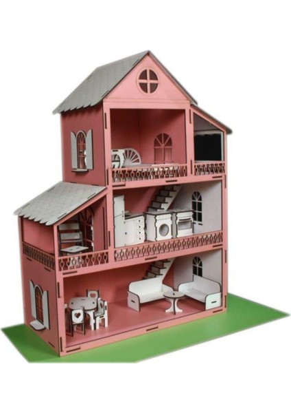 Ahşap Oyun Evi 18 Parça Mobilyalı modelleri