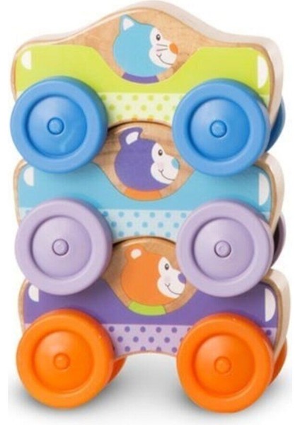 Melissa&Doug Melissa & Doug Melissa&doug Ahşap Arabalar-Hayvanlar modelleri