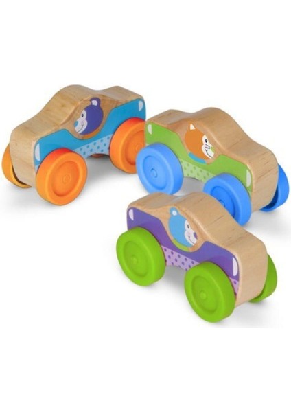 Melissa&Doug Melissa & Doug Melissa&doug Ahşap Arabalar-Hayvanlar indirimleri