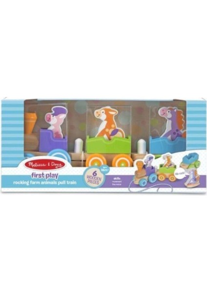 Melissa & Doug Melissa&doug Ahşap Çek Çek Tren - Sallanan Çiftlik Hayvanları