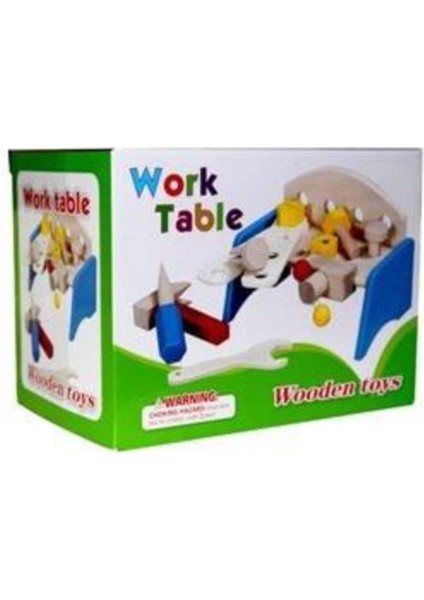 Partilendin Ahşap Oyuncak Tezgahlı Tamir Seti Work Table