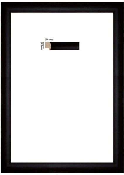 Puzzle Çerçevesi 22 mm 50X70 (1000'LUK) Siyah