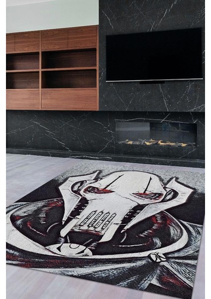 General Grievous Dokuma Tabanlı Yıkanabilir Kaymaz Star Wars Film Halısı