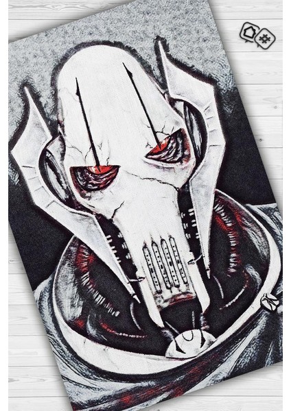 General Grievous Dokuma Tabanlı Yıkanabilir Kaymaz Star Wars Film Halısı fiyatları