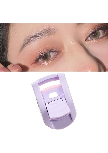 2x Mini Kirpik Bigudi Ev Kirpik Aracı Için Kullanılabilir Kozmetik Makyaj Mor Geniş (Yurt Dışından)